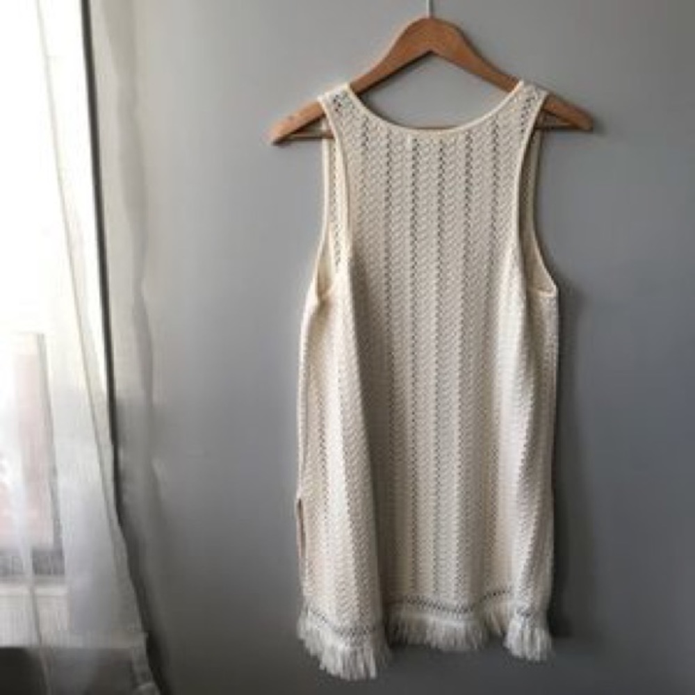 Anthropologie Stitched V-Neck Tunic